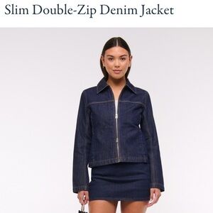 Abercrombie & Fitch Dark Blue Jean Jacket